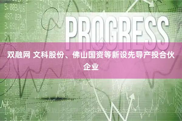 双融网 文科股份、佛山国资等新设先导产投合伙企业