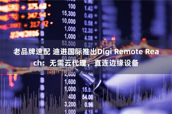 老品牌速配 迪进国际推出Digi Remote Reach：无需云代理，直连边缘设备